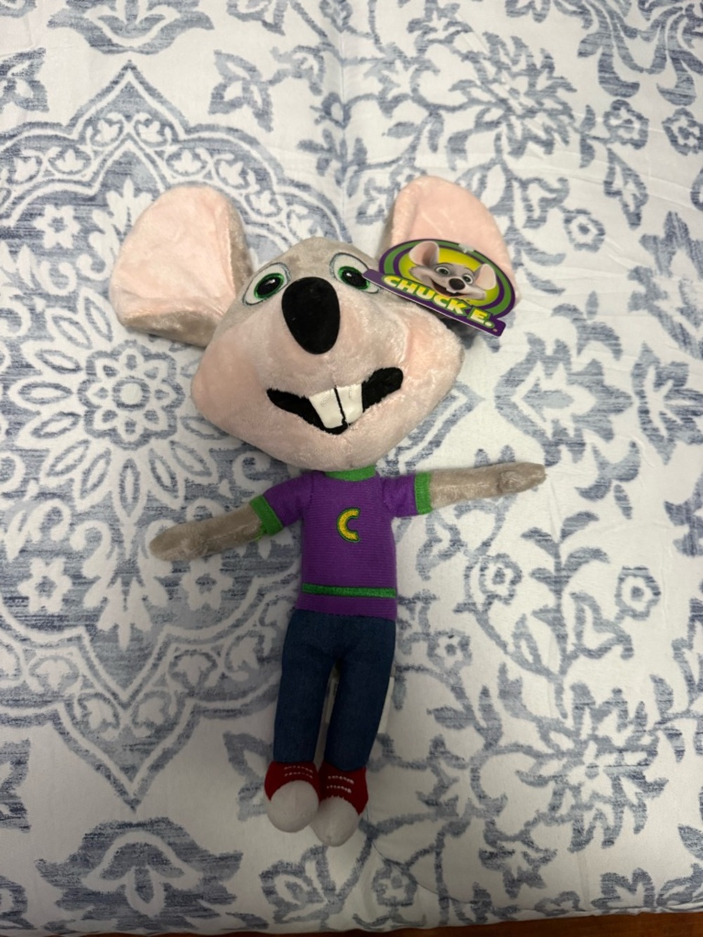 Chuck E. Cheese Plush Mouse - Purple Shirt